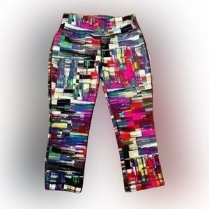 Danskin Multi Color Workout Leggings cropped‎ length xsmall